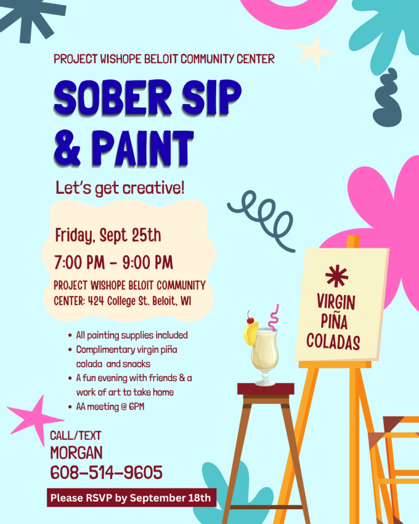 Sober Sip & Paint September 25th