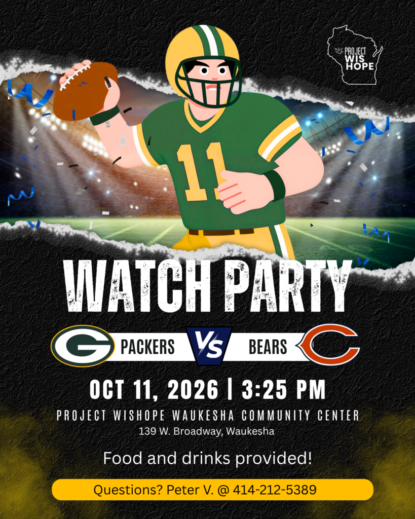 Packers Bears Waukesha 10.11.26 October at Project WisHope