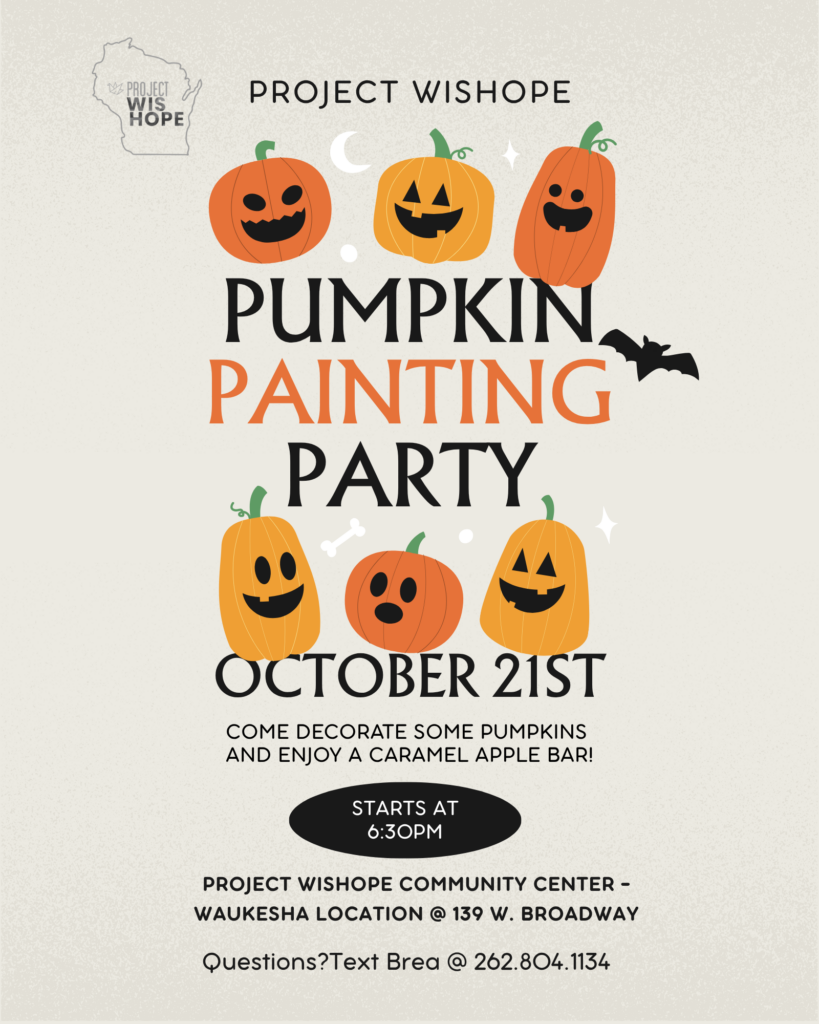 Pumpkin Painting October at Project WisHope